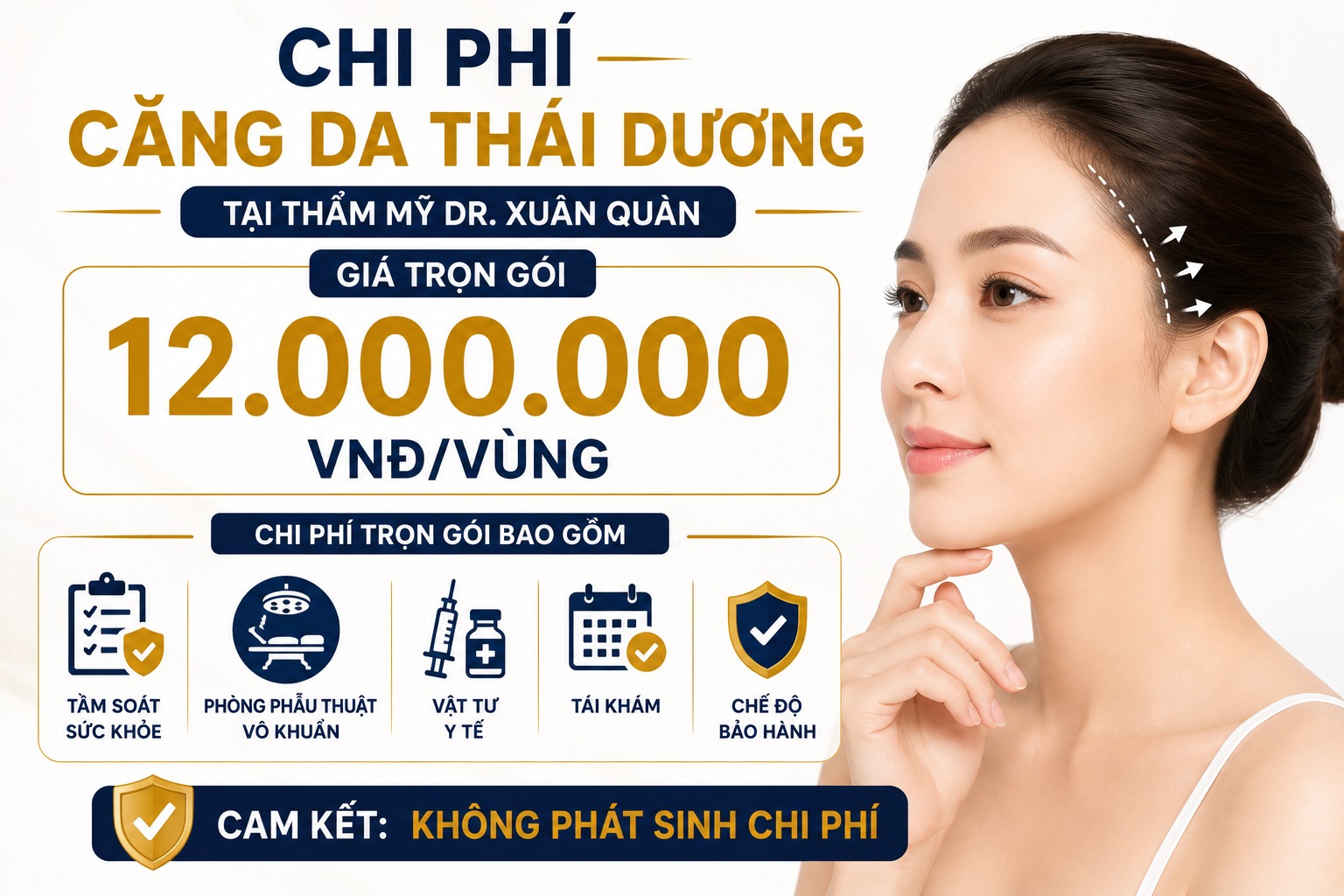 Căng da thái dương: Bí quyết xóa sổ nếp nhăn, nâng cơ mắt chảy xệ Chi phí căng da thái dương tại Thẩm mỹ Dr Xuân Quân