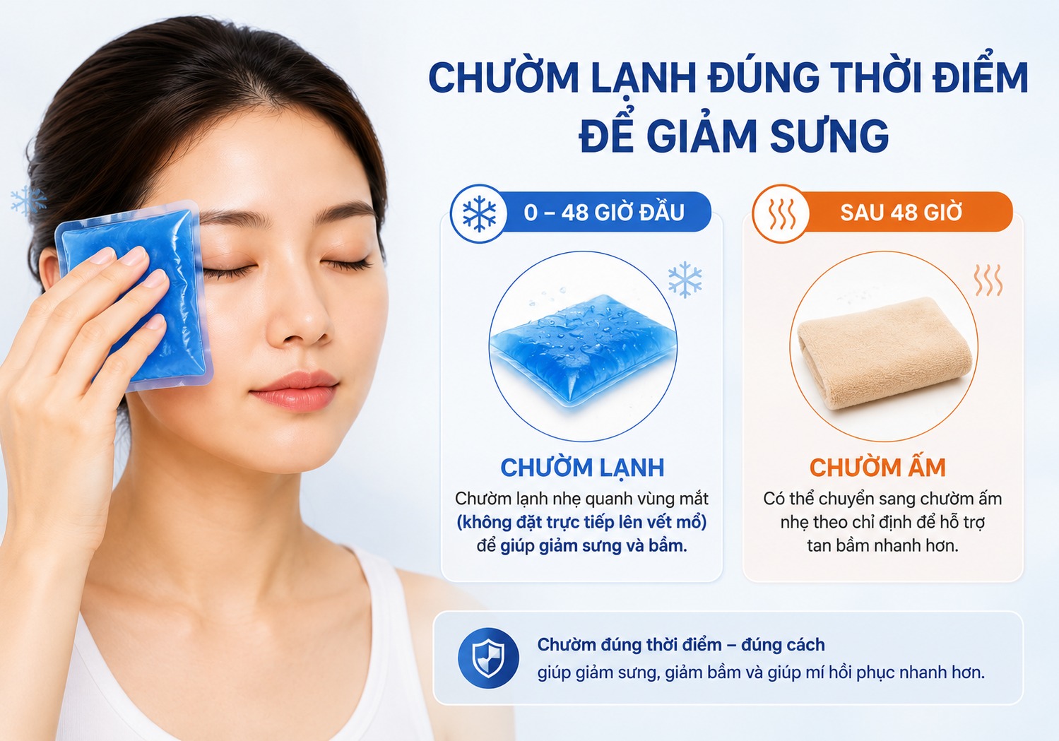 Sau cắt mí bao lâu thì rửa mặt an toàn nhất? cắt mí bao lâu thì rửa mặt