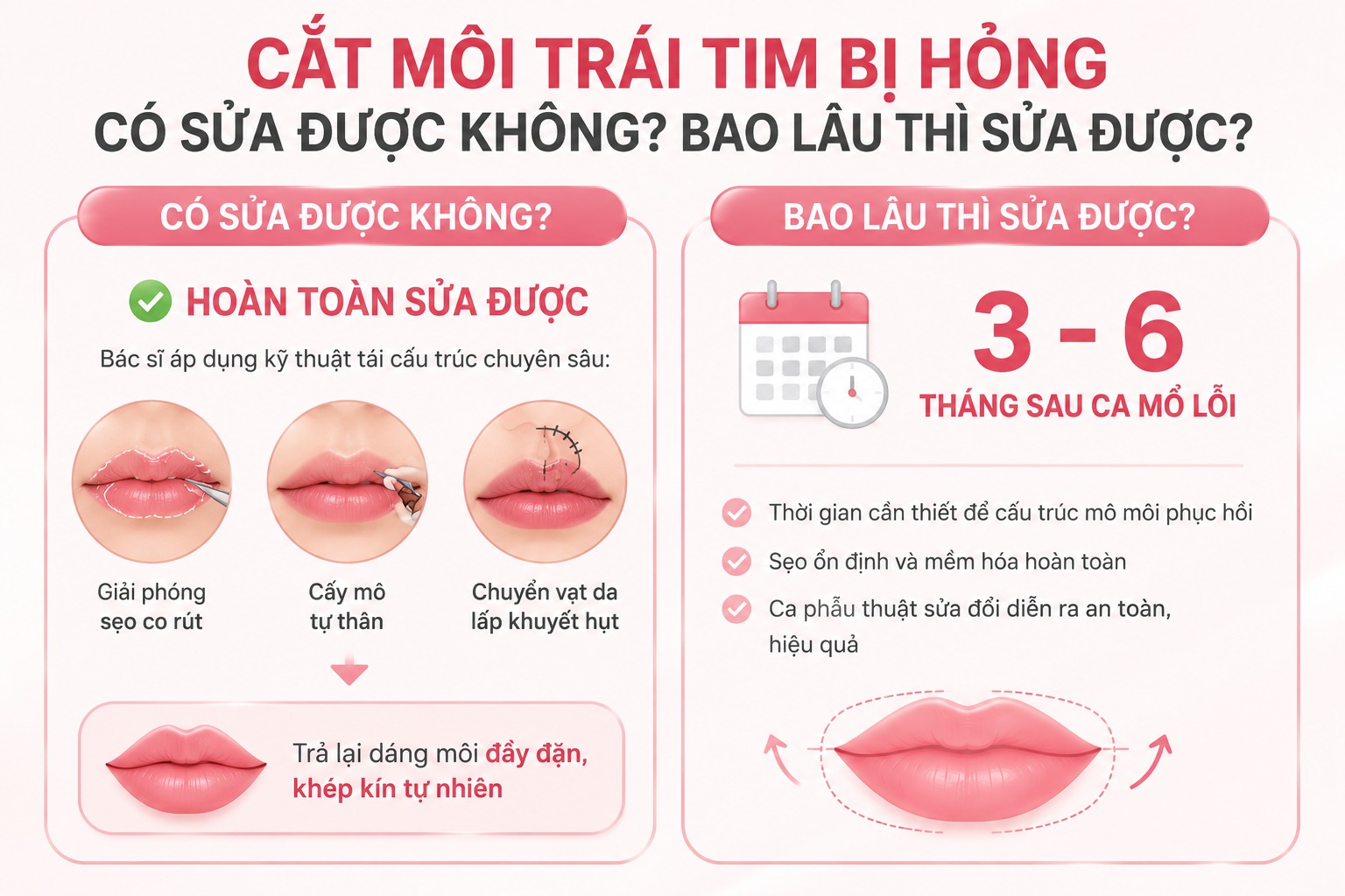 Cắt môi trái tim bị hỏng: Dấu hiệu nhận biết & Cách khắc phục an toàn cắt môi trái tim bị hỏng