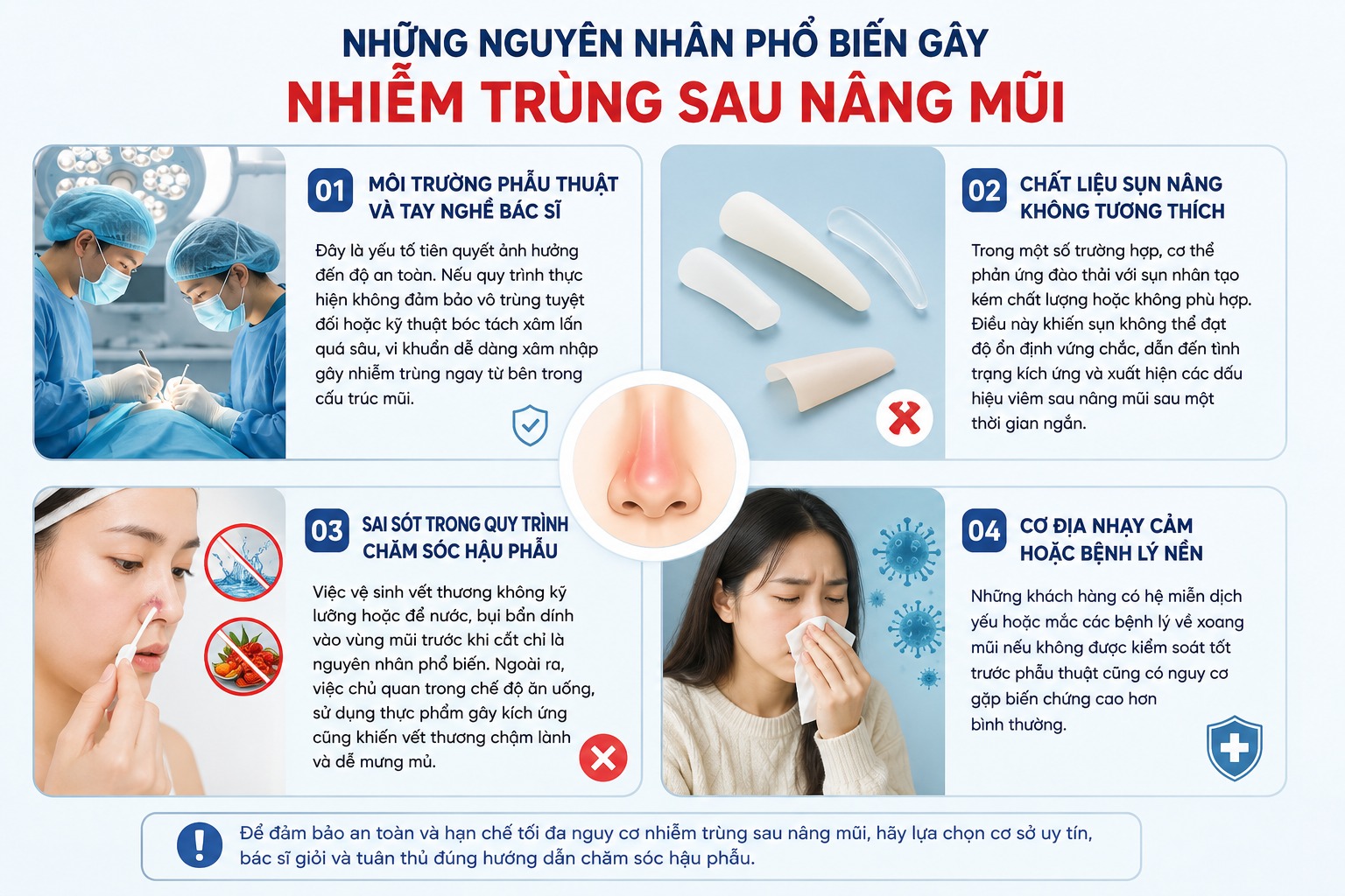 5 dấu hiệu nâng mũi bị viêm bạn cần biết để xử lý kịp thời dấu hiệu nâng mũi bị viêm