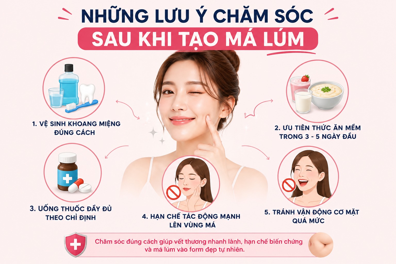 Làm má lúm kiêng ăn gì?