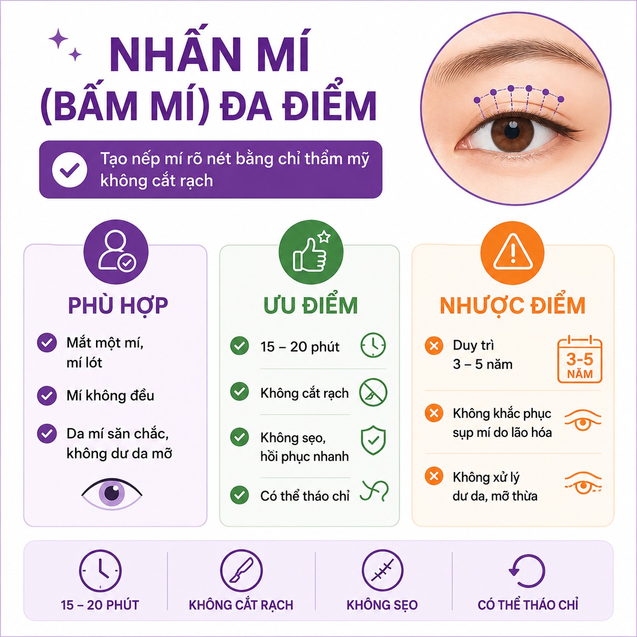 Mắt mí lót là gì? Cách khắc phục mắt mí lót đẹp tự nhiên mắt mí lót