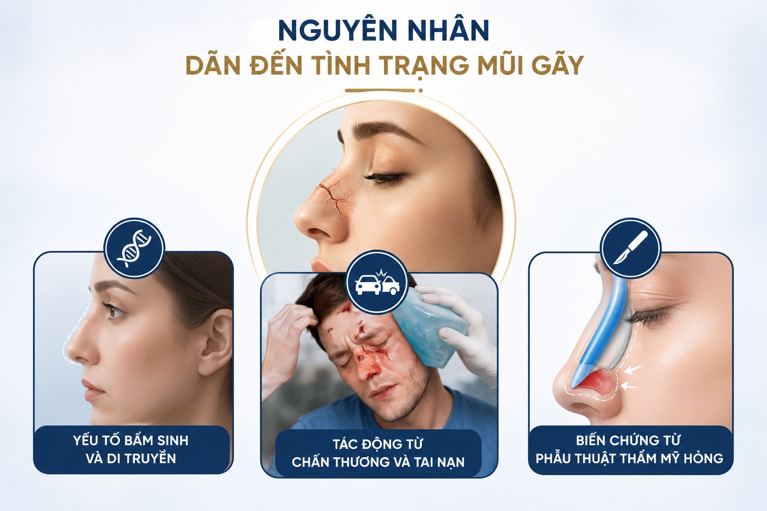 Mũi gãy là gì? Nguyên nhân và giải pháp khắc phục từ chuyên gia mũi gãy là gì