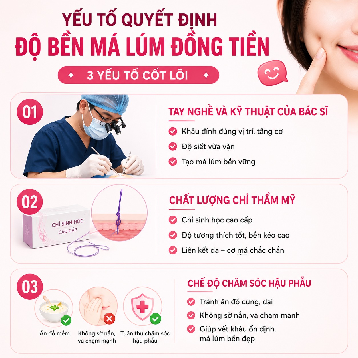 tạo má lúm đồng tiền có vĩnh viễn không