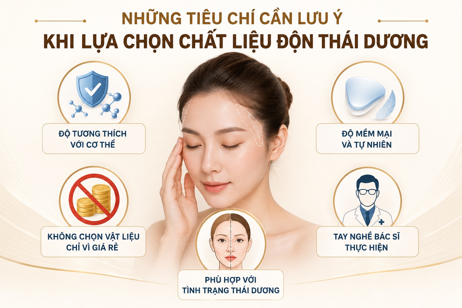 Những tiêu chí cần lưu ý khi lựa chọn chất liệu độn thái dương 