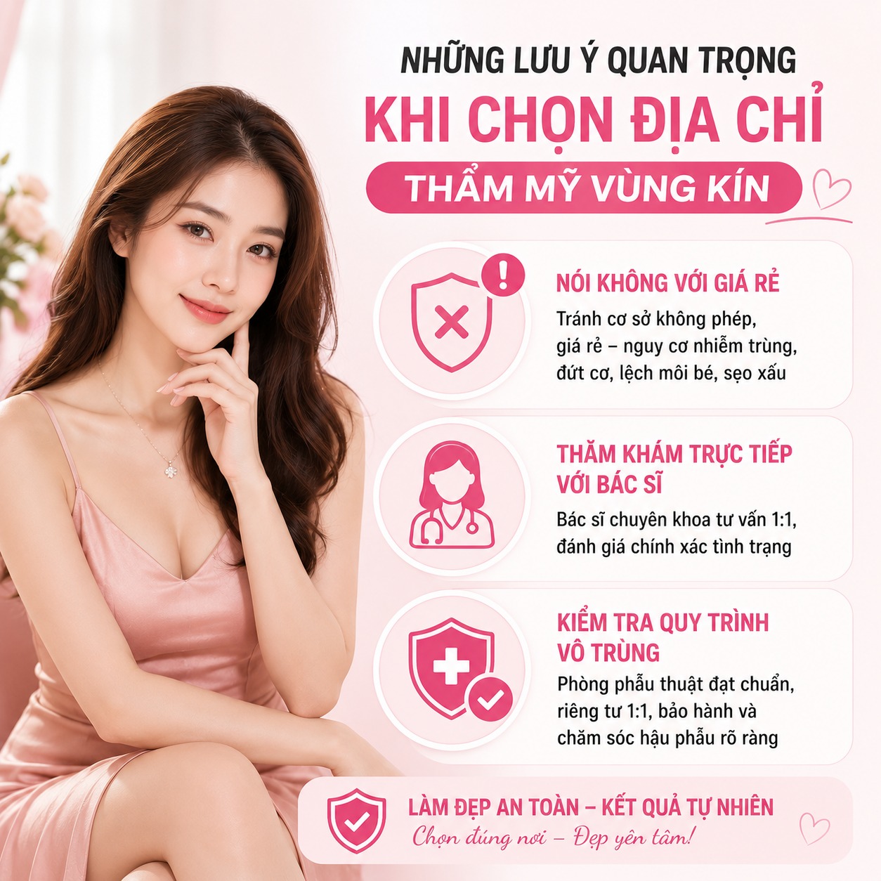 Thẩm mỹ cô bé ở đâu tốt và an toàn? Đánh giá chi tiết top địa chỉ uy tín Lưu ý quan trọng khi chọn địa chỉ thẩm mỹ vùng kín