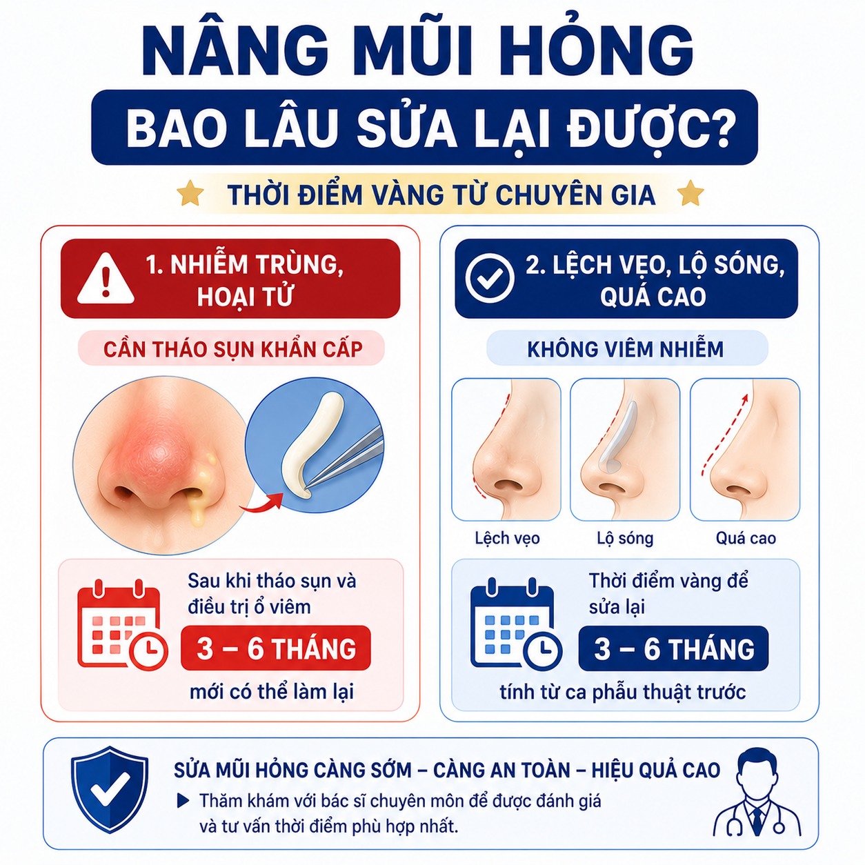 Nâng mũi hỏng bao lâu sửa lại được?
