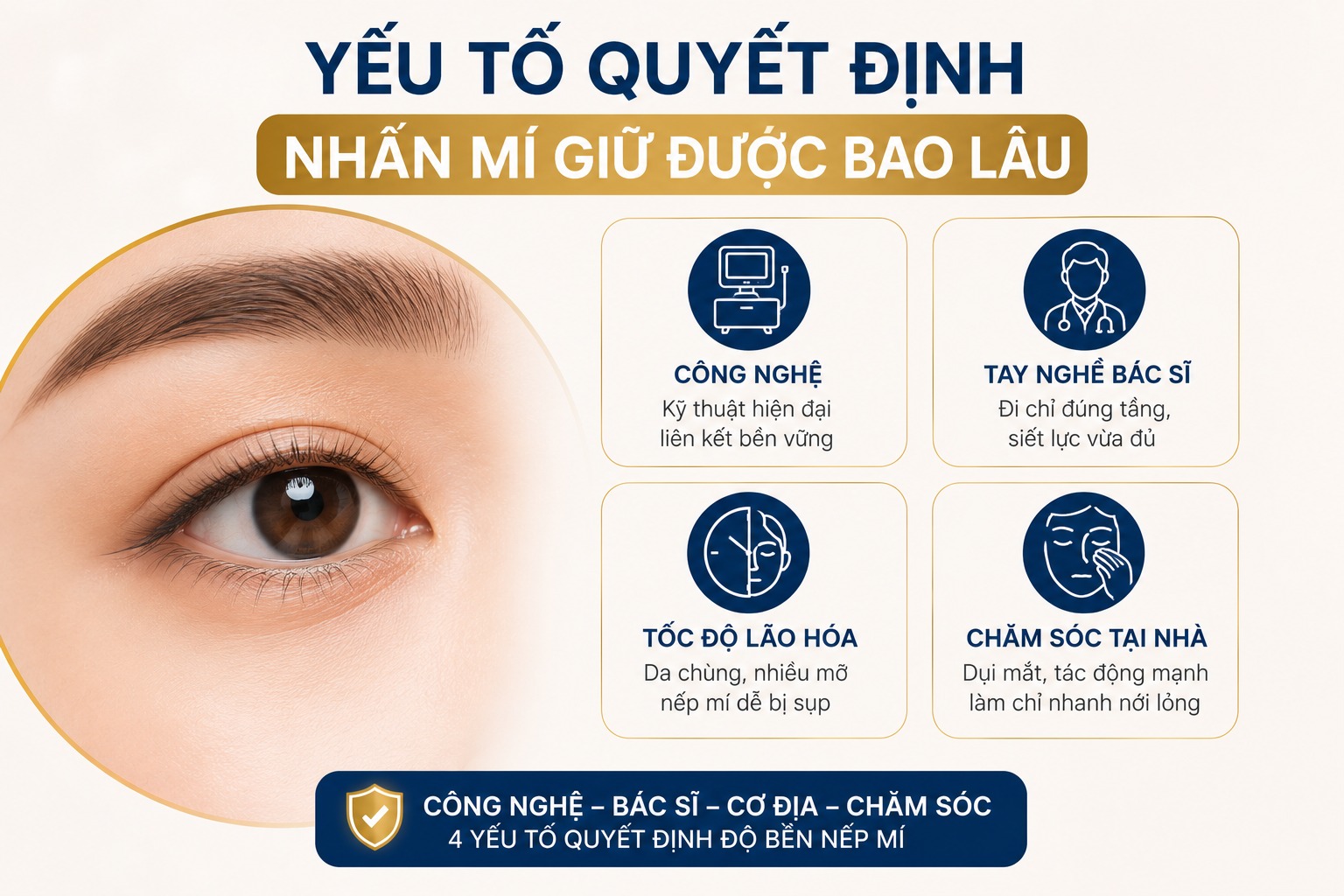 Yếu tố quyết định nhấn mí được bao lâu