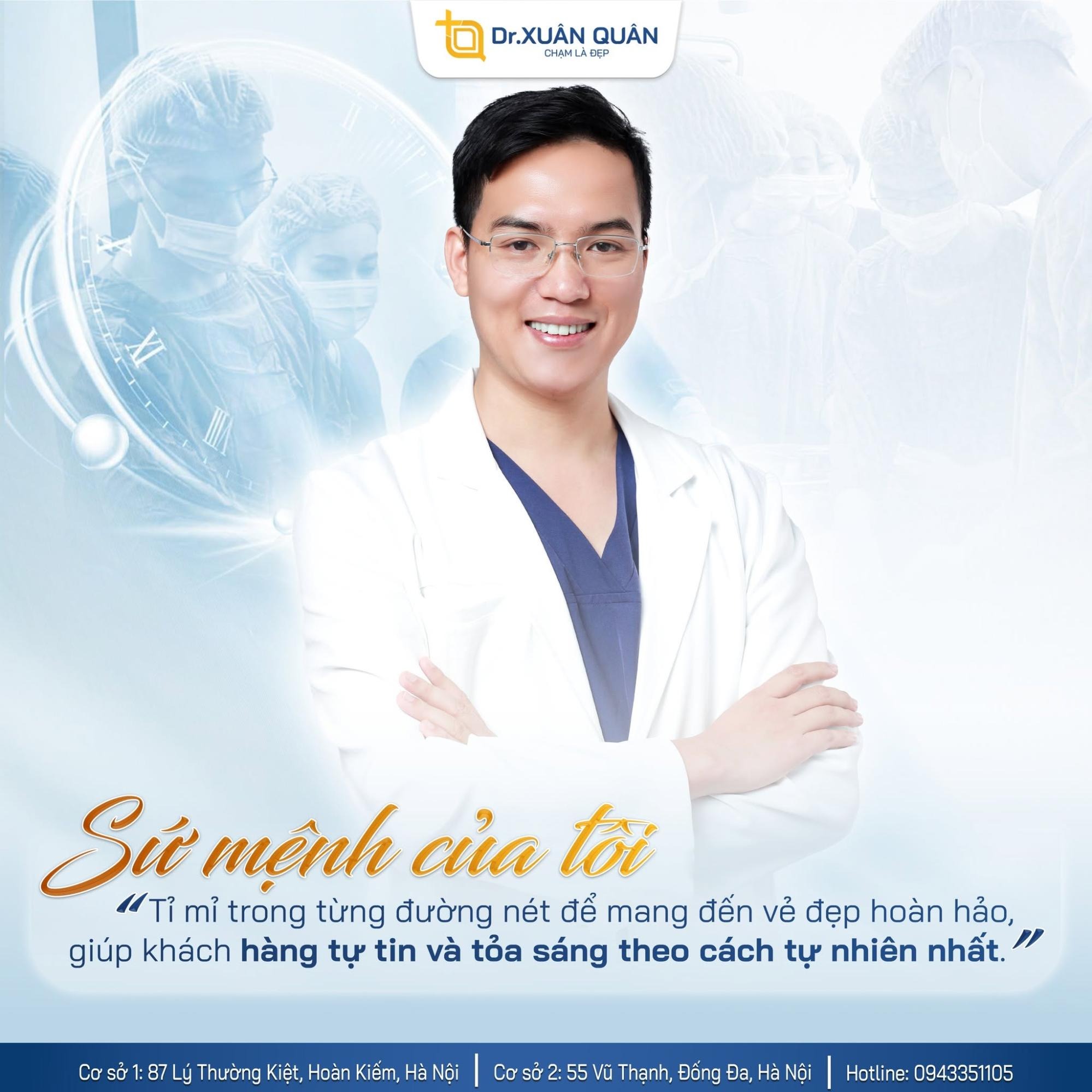 Dr Xuan Quan Clinic – The Trusted Addresses for Treating Armpit Odor in Hanoi Bác sĩ Xuân Quân dày dặn kinh nghiệm