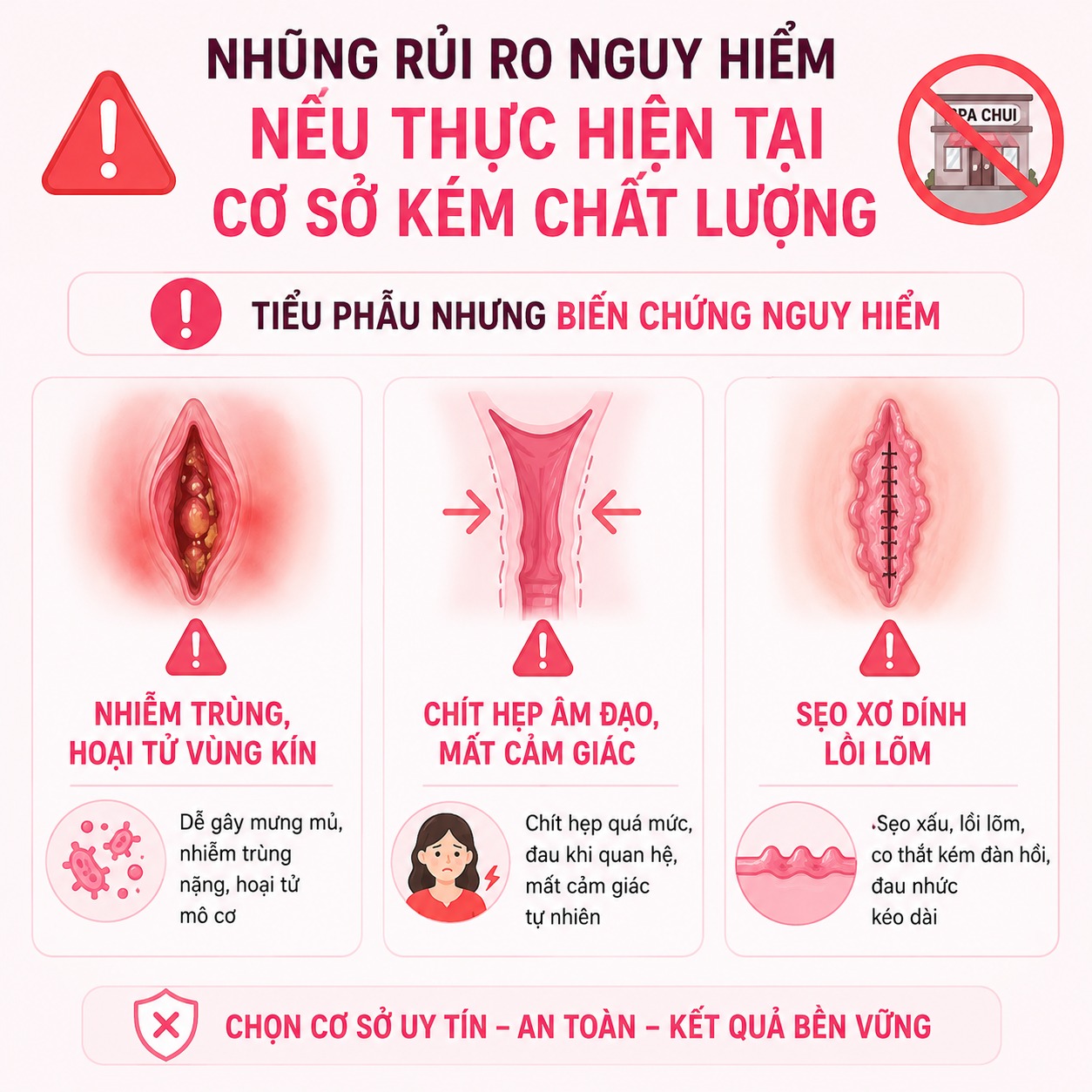 Does perineal aesthetics affect fertility Những rủi ro nguy hiểm nếu thực hiện tại cơ sở kém chất lượng