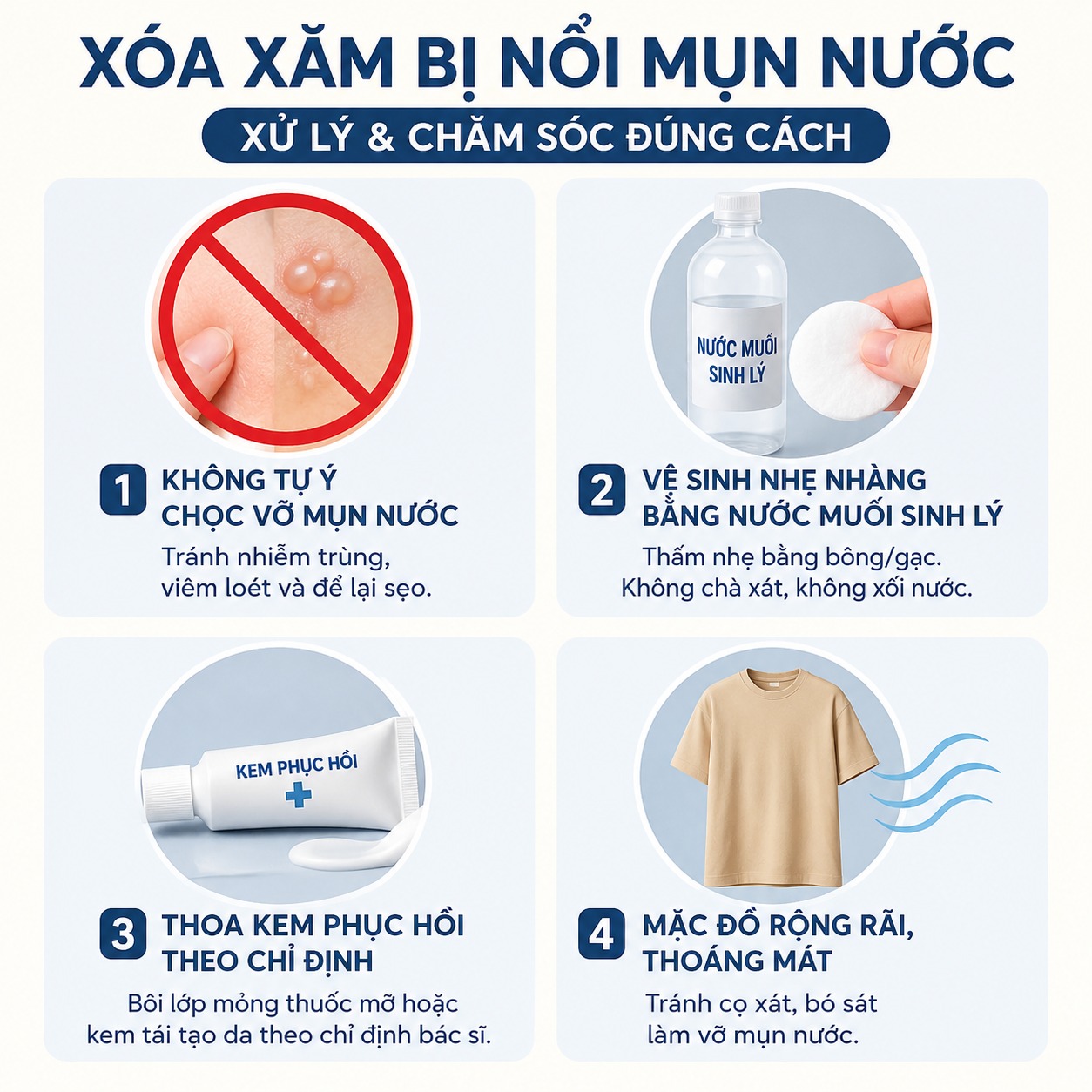 Blisters Appear After Tattoo Removal: How to Treat Them Safely Hướng dẫn xử lý và chăm sóc khi xóa xăm bị nổi mụn nước