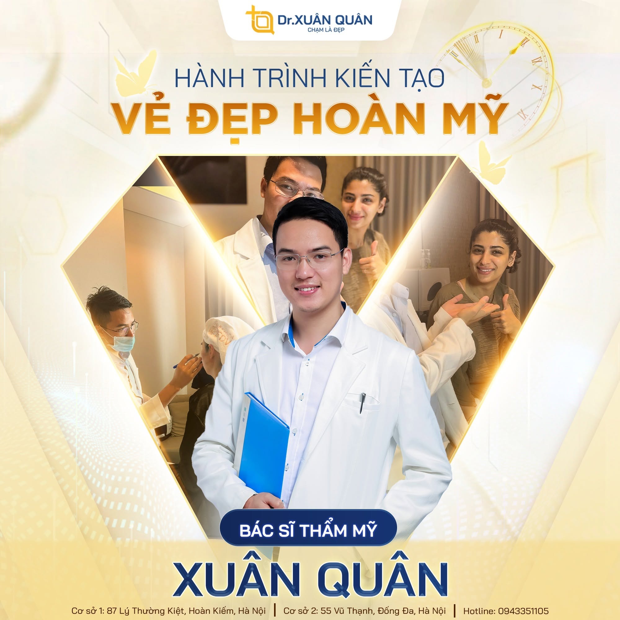 Thẩm mỹ Dr. Xuân Quân - Địa chỉ lấy mỡ bọng mắt uy tín